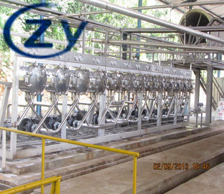 دستگاه فرآوری سیب زمینی کارآمد چند سایکلون 10-50t / H ظرفیت