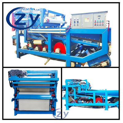 فیلتر آبگیر تسمه استیل ضد زنگ برای آبگیری الیاف کاساوا صنعتی و تصفیه تفاله