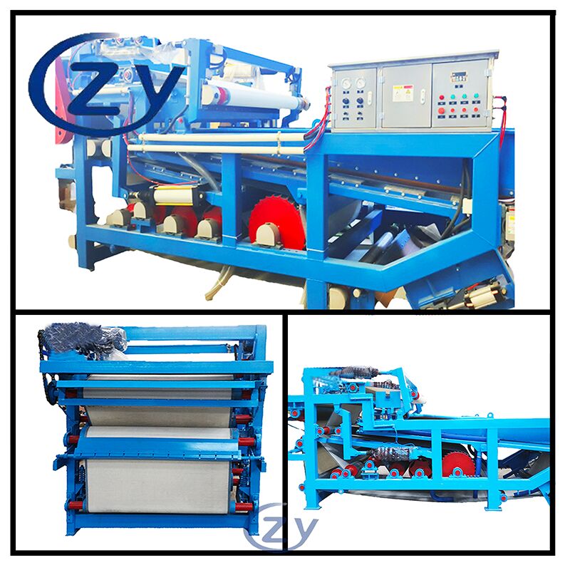 فیلتر آبگیر تسمه استیل ضد زنگ برای آبگیری الیاف کاساوا صنعتی و تصفیه تفاله