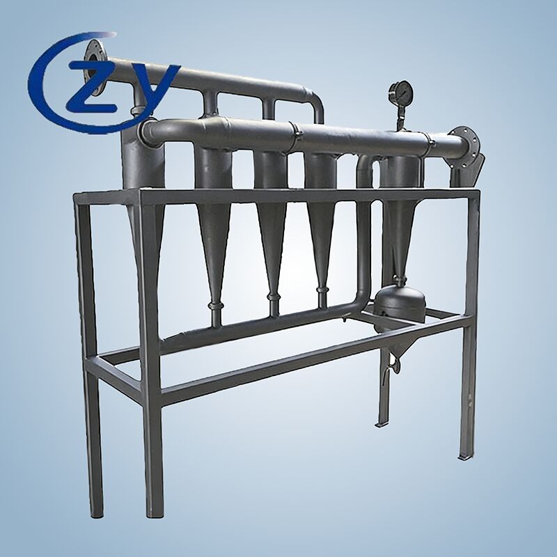 سنگ زدایی فولاد ضد زنگ SS304 بدون قطعات متحرک و ظرفیت 10 تن در ساعت برای حذف شن و ماسه دوغاب نشاسته