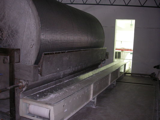 SS304 نشاسته آبگیری ماشین آلات 20m2 مساحت فیلتر درام چرخشی